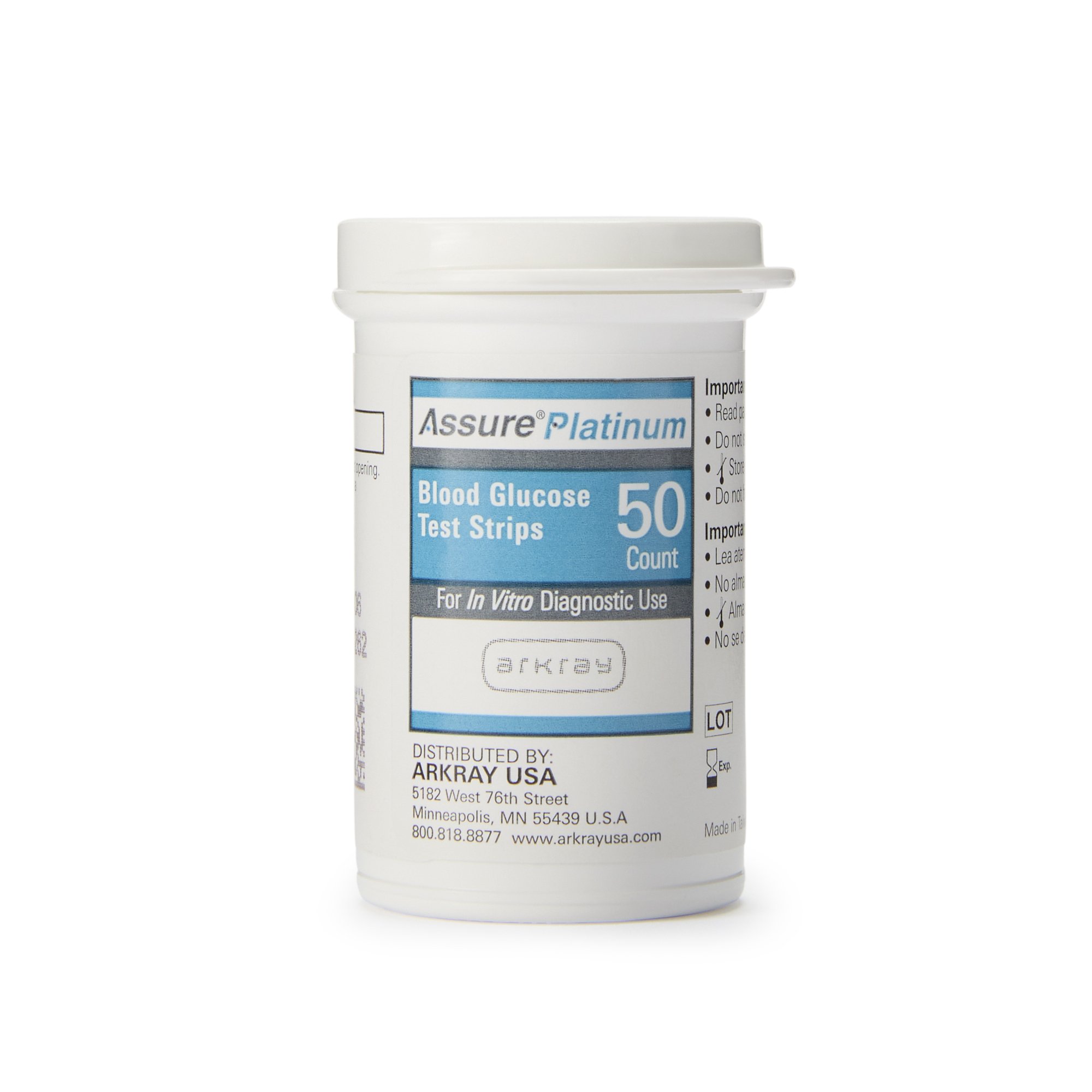 Assure Platinum Blood Glucose Test Strips MK 718282