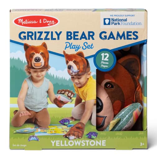 Melissa & Doug Yellowstone National Park Grizzly Bear Games Play Set