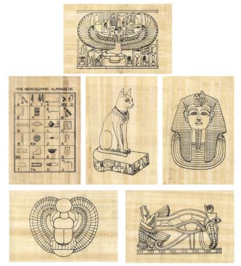 Paint Your Own Papyrus Set of 6