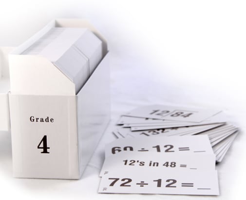 Study Time Arithmetic - Flashcards, Grade 4