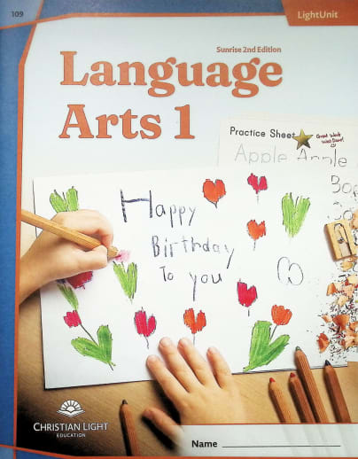 Christian Light Language Arts LightUnit 109 Sunrise 2nd Edition