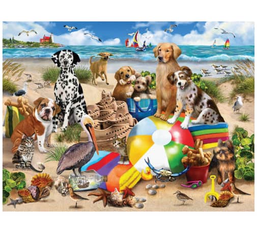 White Mountain Beach Buddies Puzzle (500 piece)