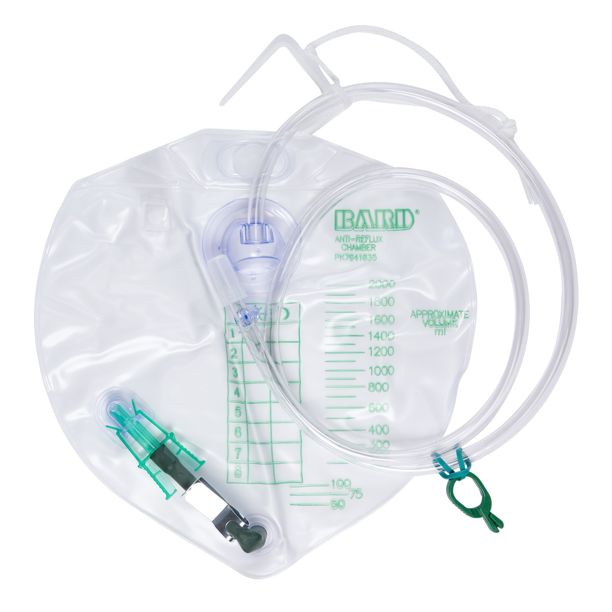 Bard Urinary Drain Bag with Anti-Reflux, 1 Hook, 2000 mL MK 146120