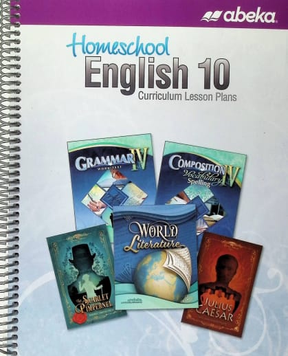 Abeka English 10 Homeschool Curriculum Lesson Plans - Revised