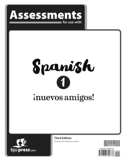 BJU Press Spanish 1 Assessments 3rd Edition
