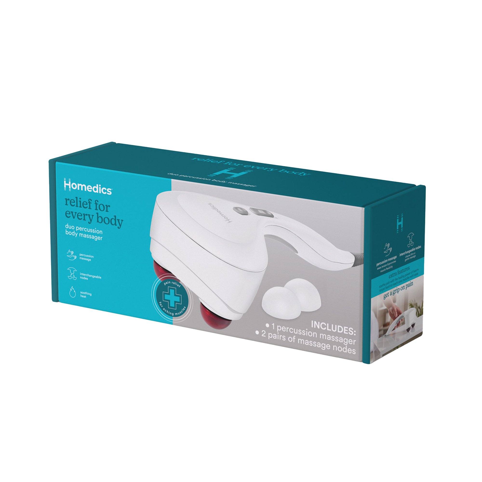 Homedics Duo Percussion Body Massager with Heat MK 1253809