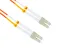 LC to LC Multimode Duplex 62.5/125 OM1 Fiber Patch Cable, 7 Meters