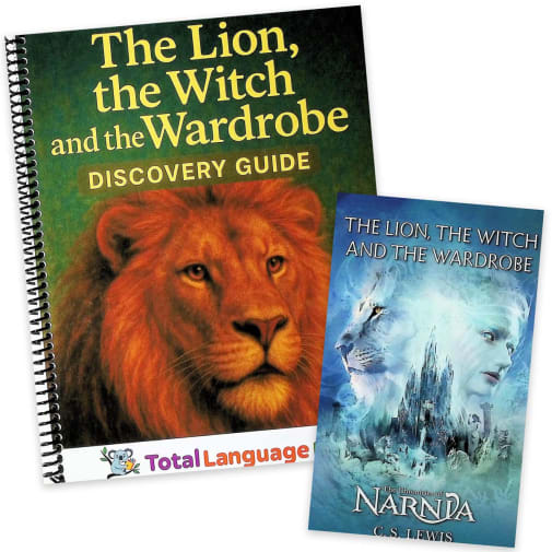 The Lion, Witch, and the Wardrobe: Total Language Plus Study Guide and Book