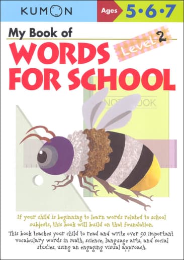 Kumon My Book of Words for School Level 2 Workbook