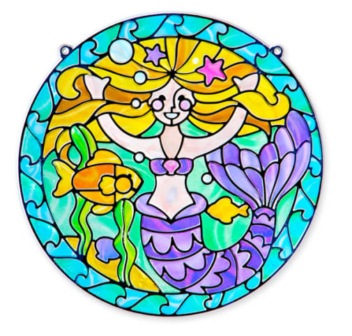 Melissa & Doug Stained Glass Made Easy - Mermaid