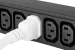 AC power cord, C14 to C19, 14 AWG, 6ft, White