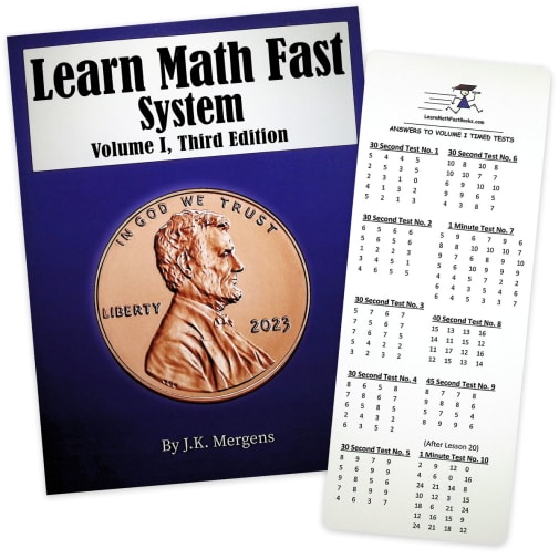 Learn Math Fast System Volume I(w/Timed Test)