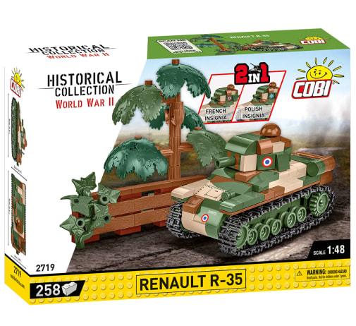 COBI Renault R-35 French Light Tank - 258 pieces (World War II Historical Collection)