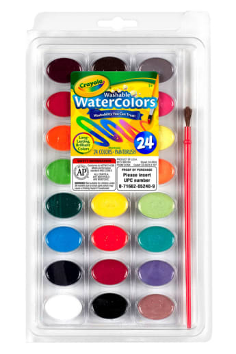Crayola Washable Watercolors 24-Pan