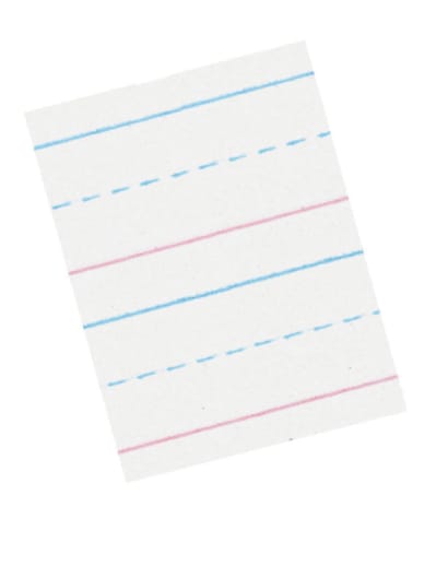 Zaner-Bloser Broken Midline Sulphite Paper Ream (5/8" Ruled Long Way)