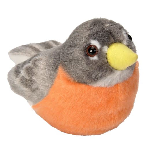 Audubon Bird: American Robin Plush With Real Bird Call