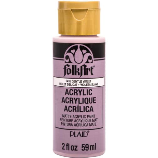 Folkart Color Acrylic Paint Gentle Violet - 2 oz