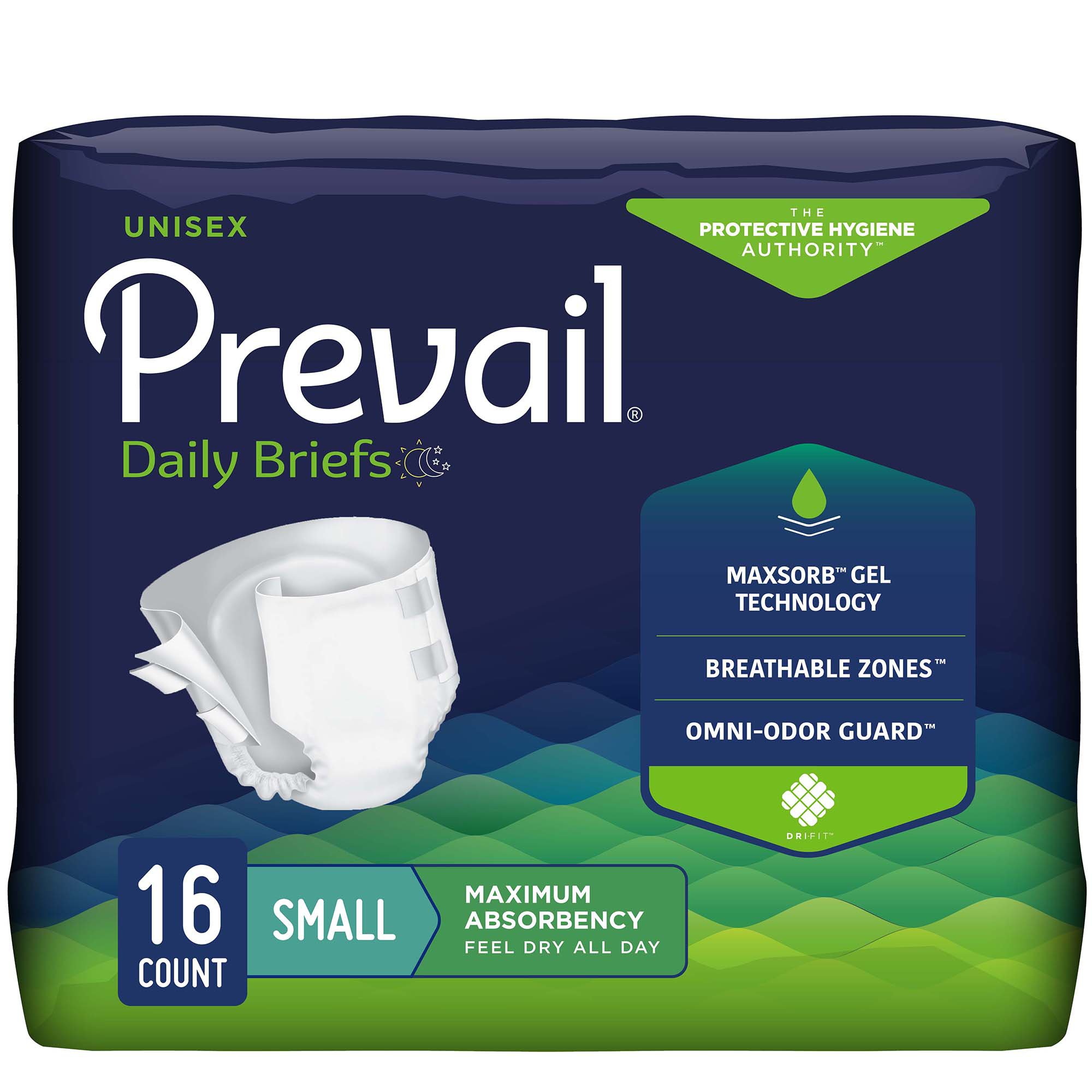 Prevail Maximum Incontinence Brief, Small MK 677288