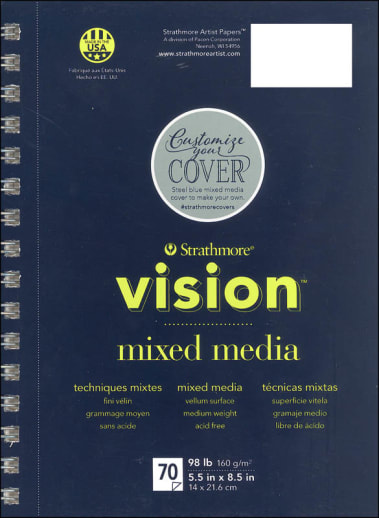 Strathmore Vision Mixed Media Pad - 5.5" x 8.5" (70 sheets)
