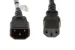 AC Power Cord,  C13 to C14,  14AWG, 1ft, Black