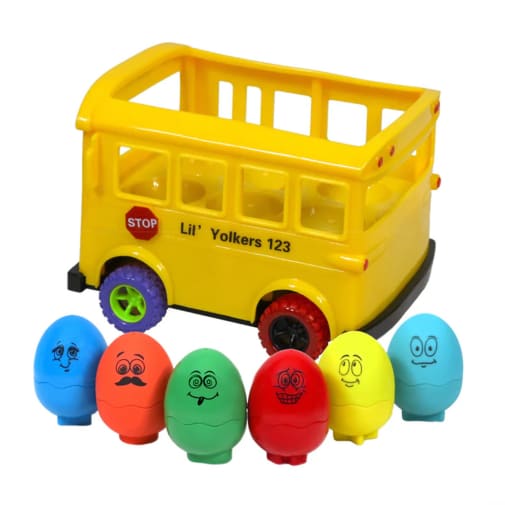 Lil Yolkers Pull Back Bus