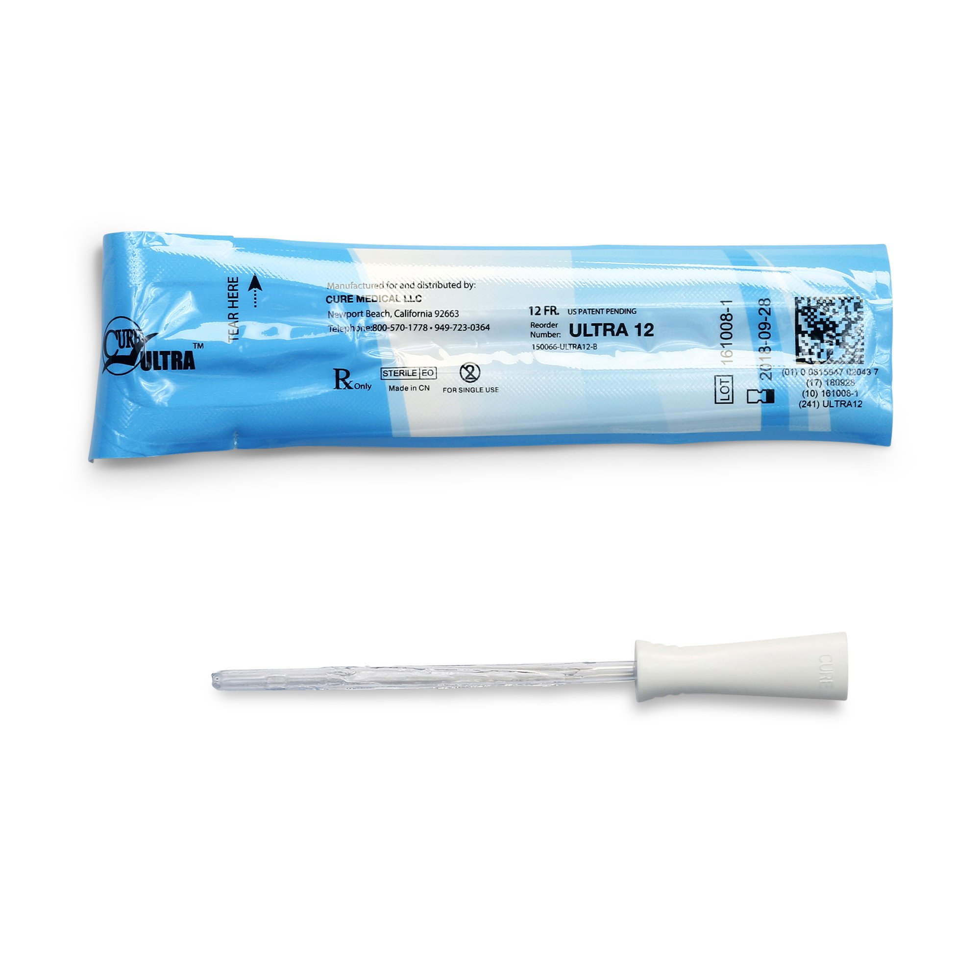 Cure Ultra Straight Tip Female Urethral Catheter 12 Fr ULTRA12 MK 1020189