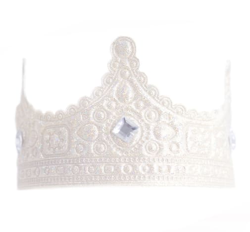Little Adventures Silver Royal Full Crown Dress Up Accessory