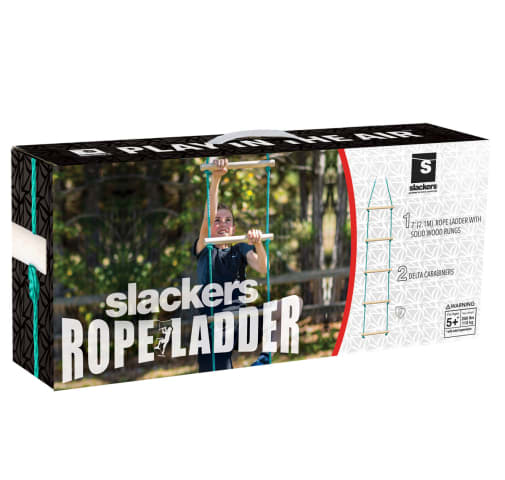 Slackers NinjaLine 8 Ft Ninja Rope Ladder Obstacle | Bolder Play