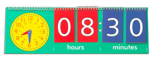 Tell Time Flip Chart Student Size
