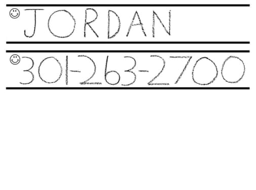Handwriting Without Tears Capital and Number Practice Strips