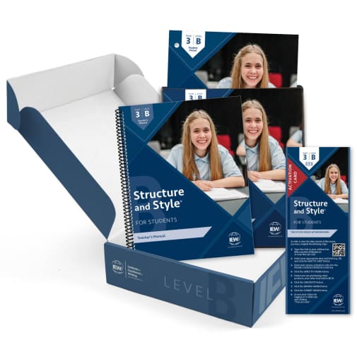 IEW Structure and Style for Students: Year 3 Level B Basic Package (Forever Streaming)