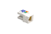 Cat5e RJ45 110 Type Keystone Jack, White