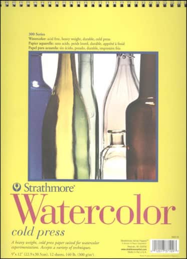 Watercolor Pad, 9" x 12" - 12 Sheets (Strathmore 300 Series)