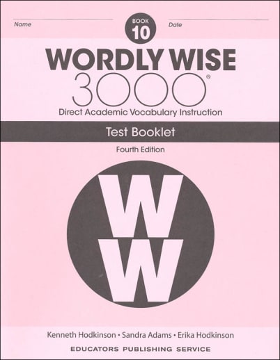 Wordly Wise 3000 Book 10 Test Book, 4th Edition