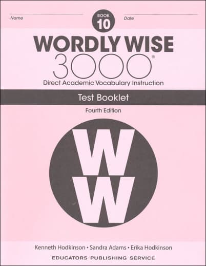 Wordly Wise 3000 Book 10 Test Book, 4th Edition