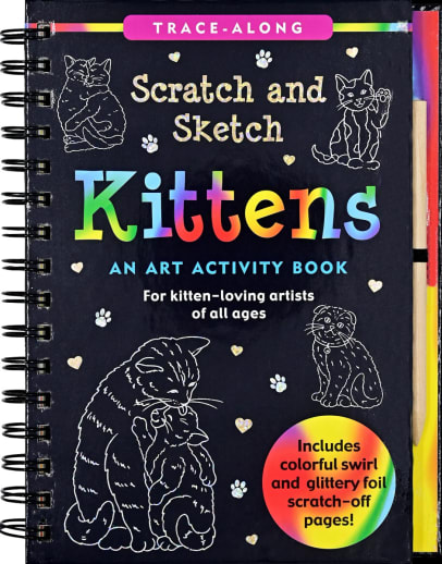 Kittens Trace-Along Scratch & Sketch Activity Book