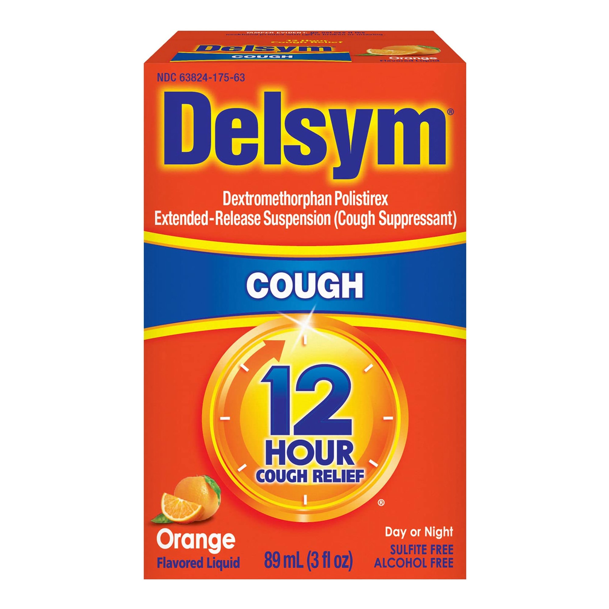 Delsym 12 Hour Cough Relief, Orange Flavor MK 561519