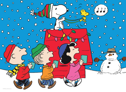 Peanuts Holiday Snoopy and the Singers Puzzle (100 pieces)