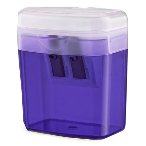 Double Blade Pencil Sharpener - Purple