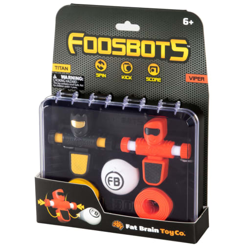 Foosbots 2-Pack with Goal Lines and Ball | Fat Brain Toys