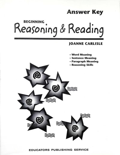 Beginning Reasoning & Reading Teacher Guide