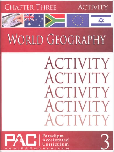 World Geography - Chapter 3 Activities