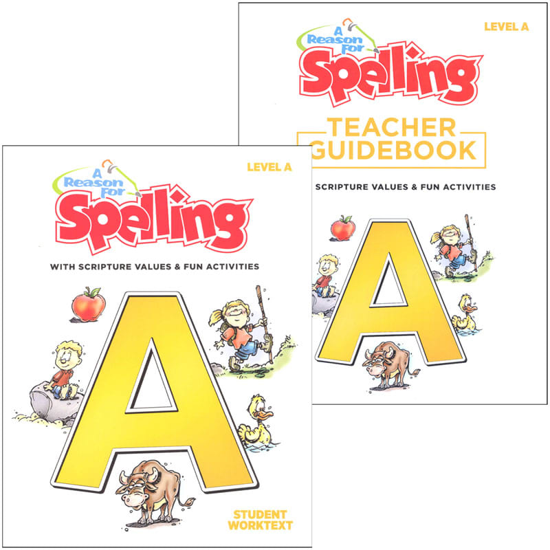 A Reason for Spelling Level A Student Worktext & Teacher  Guidebook Set (2nd Edition)