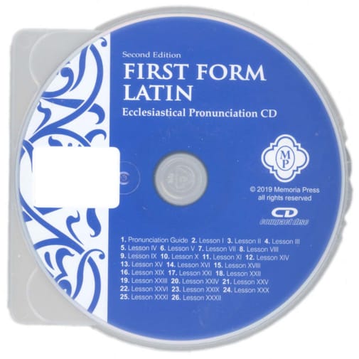 First Form Latin Ecclesiastical Pronunciation Audio Streaming & CD, Second Edition
