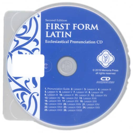 First Form Latin Ecclesiastical Pronunciation Audio Streaming & CD, Second Edition