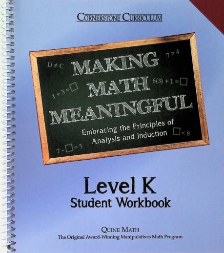 Making Math Meaningful K Student Workbook (Revised Edition)