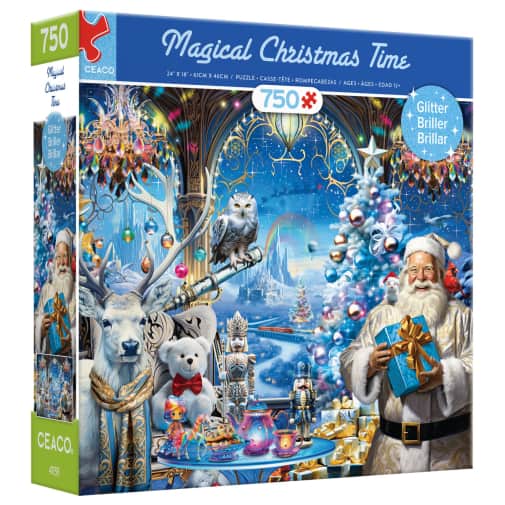 Ceaco Magical Christmas Time Glitter Puzzle 750 pieces