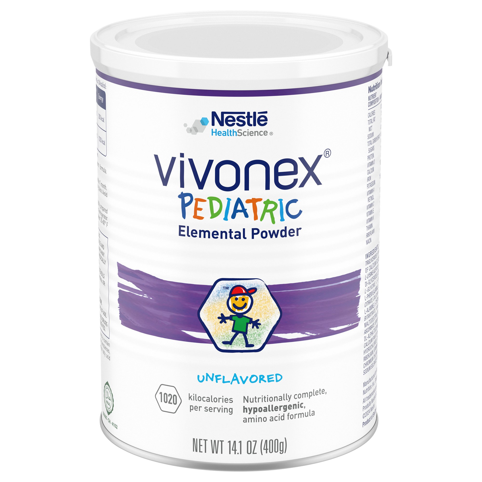 Pediatric Oral Supplement Vivonex Pediatric Unflavored 400 Gram Can Powder Amino Acid MK 1261406