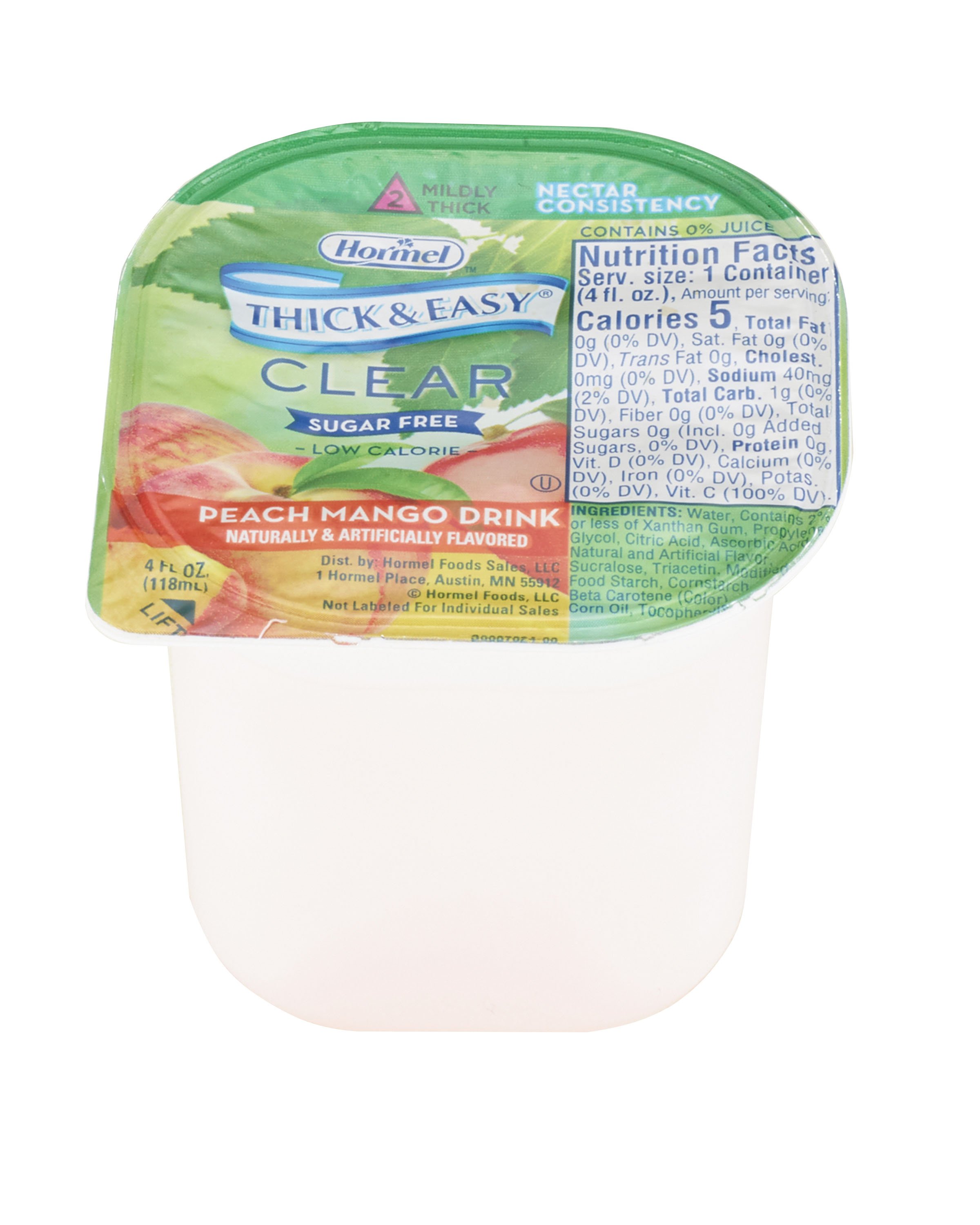 Thick & Easy Clear Nectar Consistency Sugar-Free Peach Mango Thickened Beverage MK 1058824
