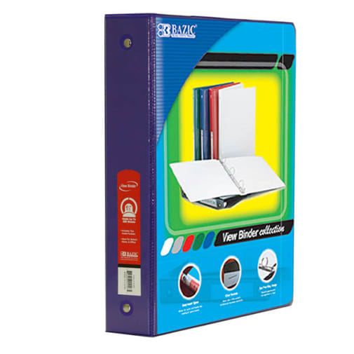 Binder - 3-Ring View 1.5" Purple